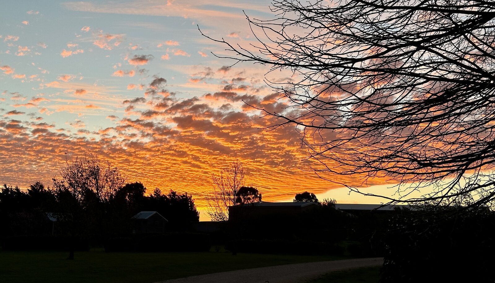Sunset over the property, Bullengarook
